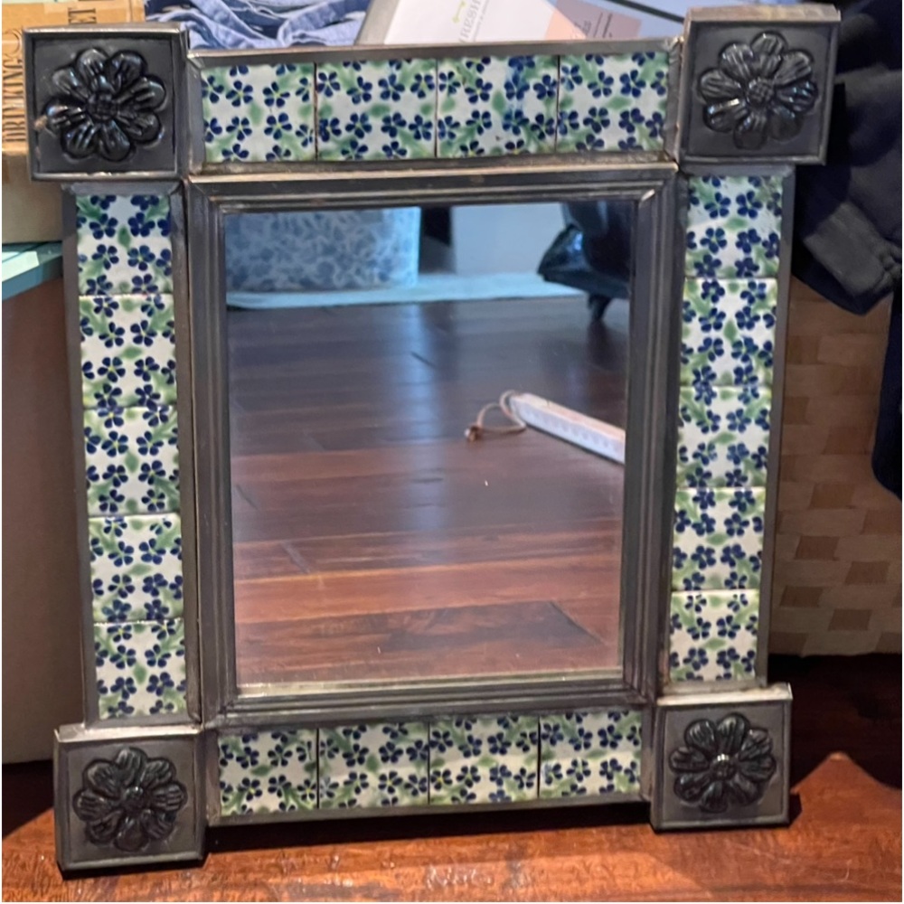 Talavera Ceramic Mexican tiled mirror